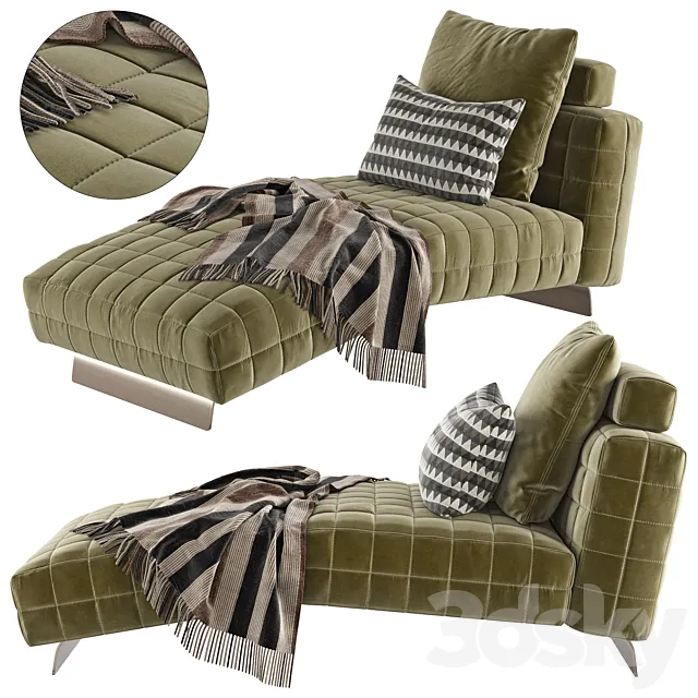 Minotti Twiggy Comfort Couch 3D Model