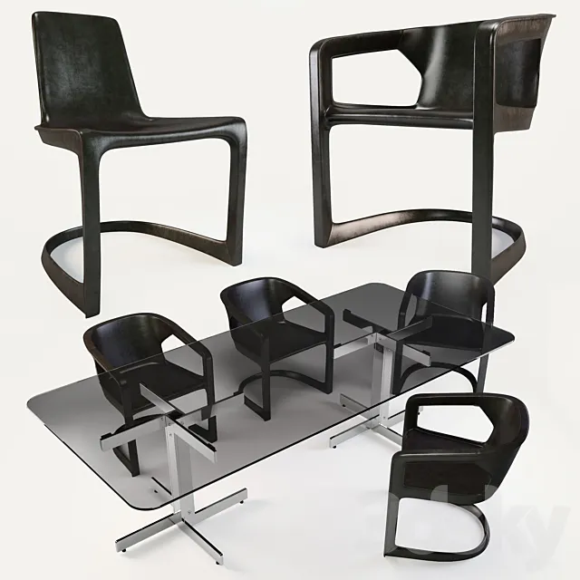 Minotti TWOMBLY & CATLIN Set 3DModel