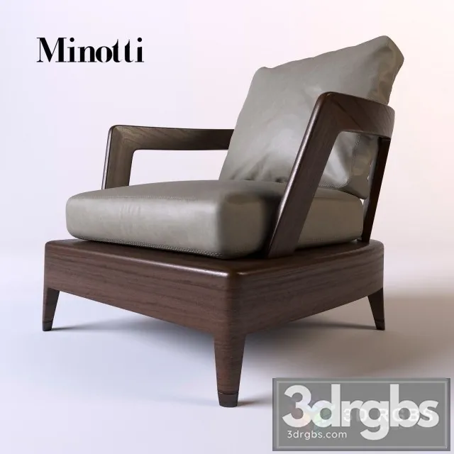 Minotti Virginia Armchair 3D Model Free