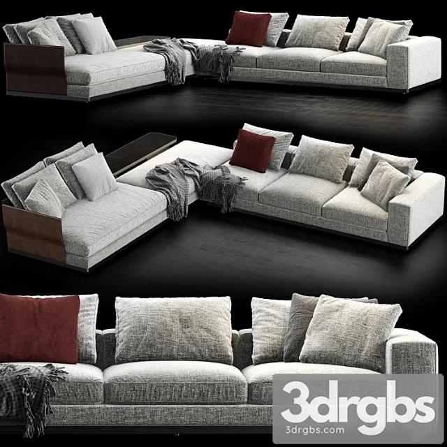 Minotti west sofa 1 2 3D Model Free