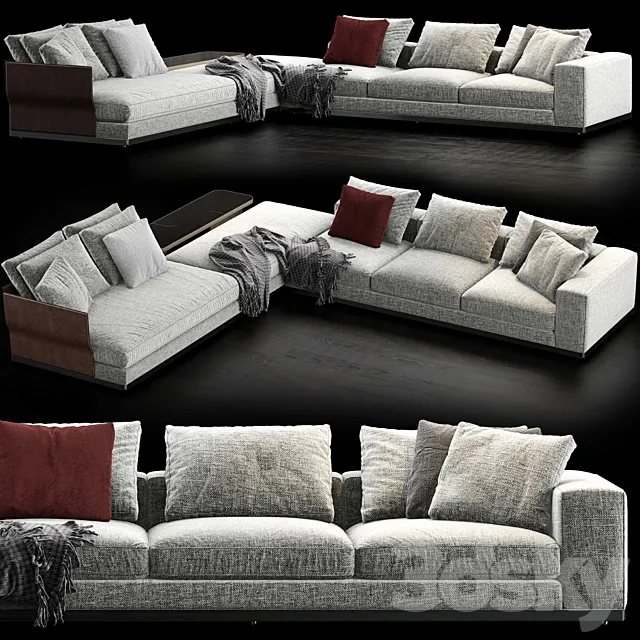 Minotti West Sofa 1 3DModel