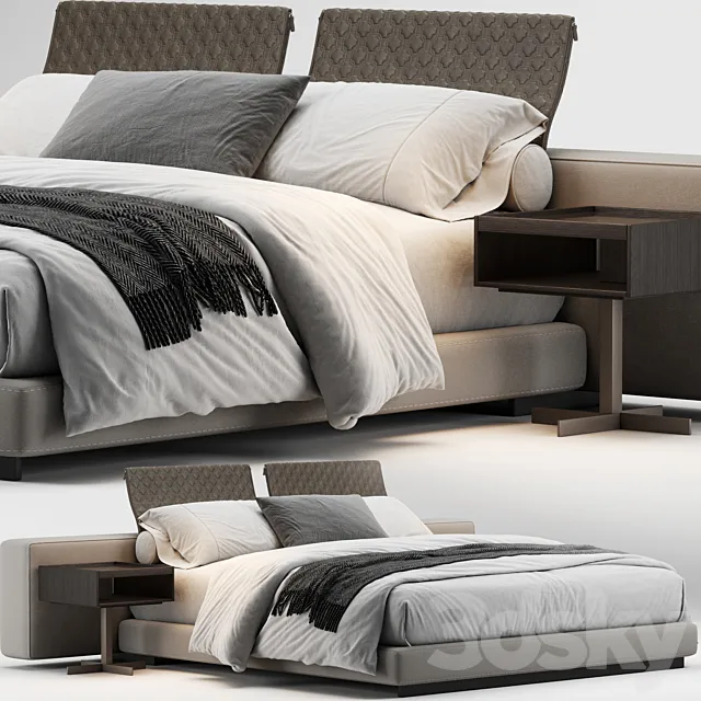 Minotti yang bed 3DModel