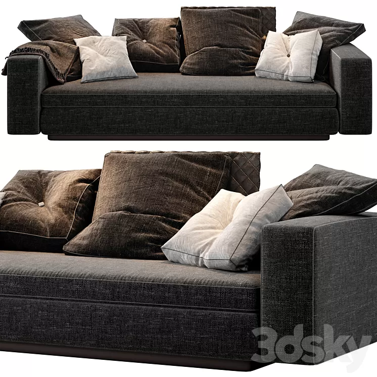 Minotti Yang Sofa Opcion A 3D Model