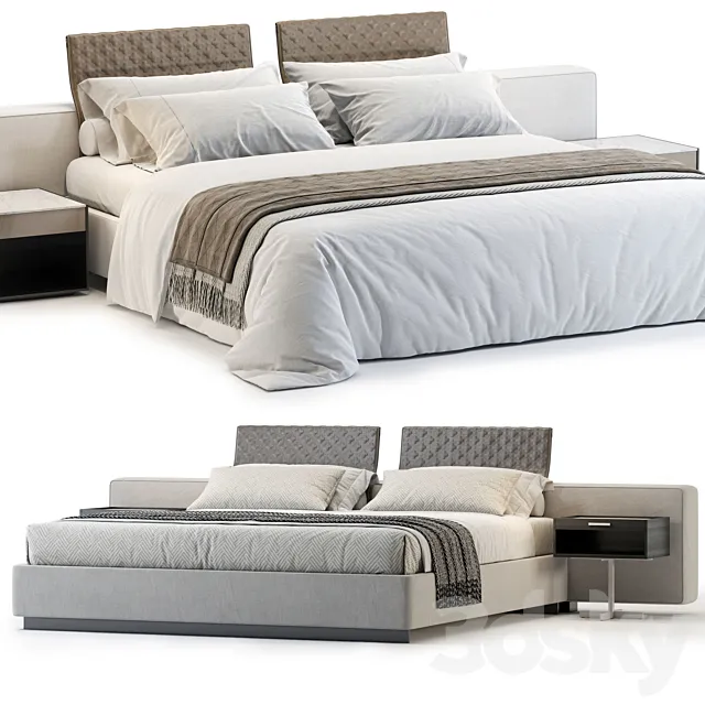 Minotti Young Bed 3D Model