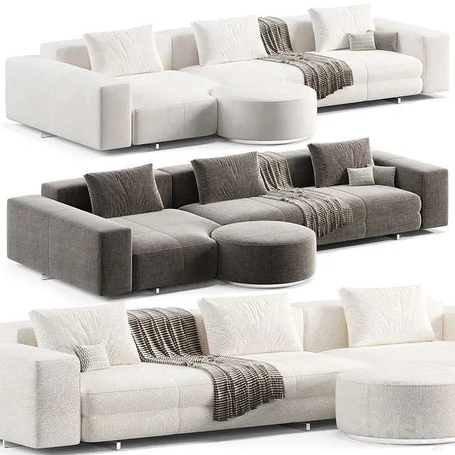 Minotti Yves Sofa 2 3D Model