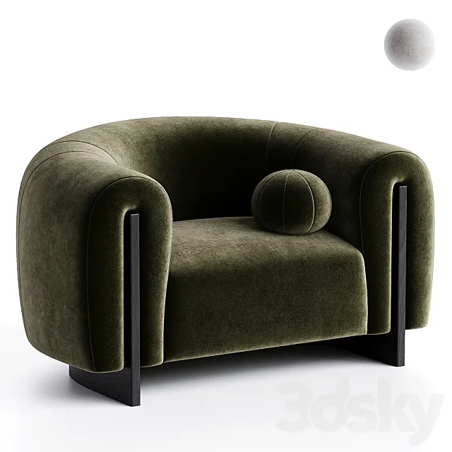 MINUIT ARMCHAIR 3D Model
