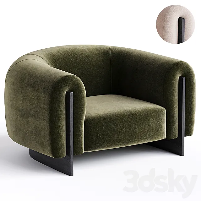 MINUIT ARMCHAIR by STEPHANE PARMENTIER 3D Model