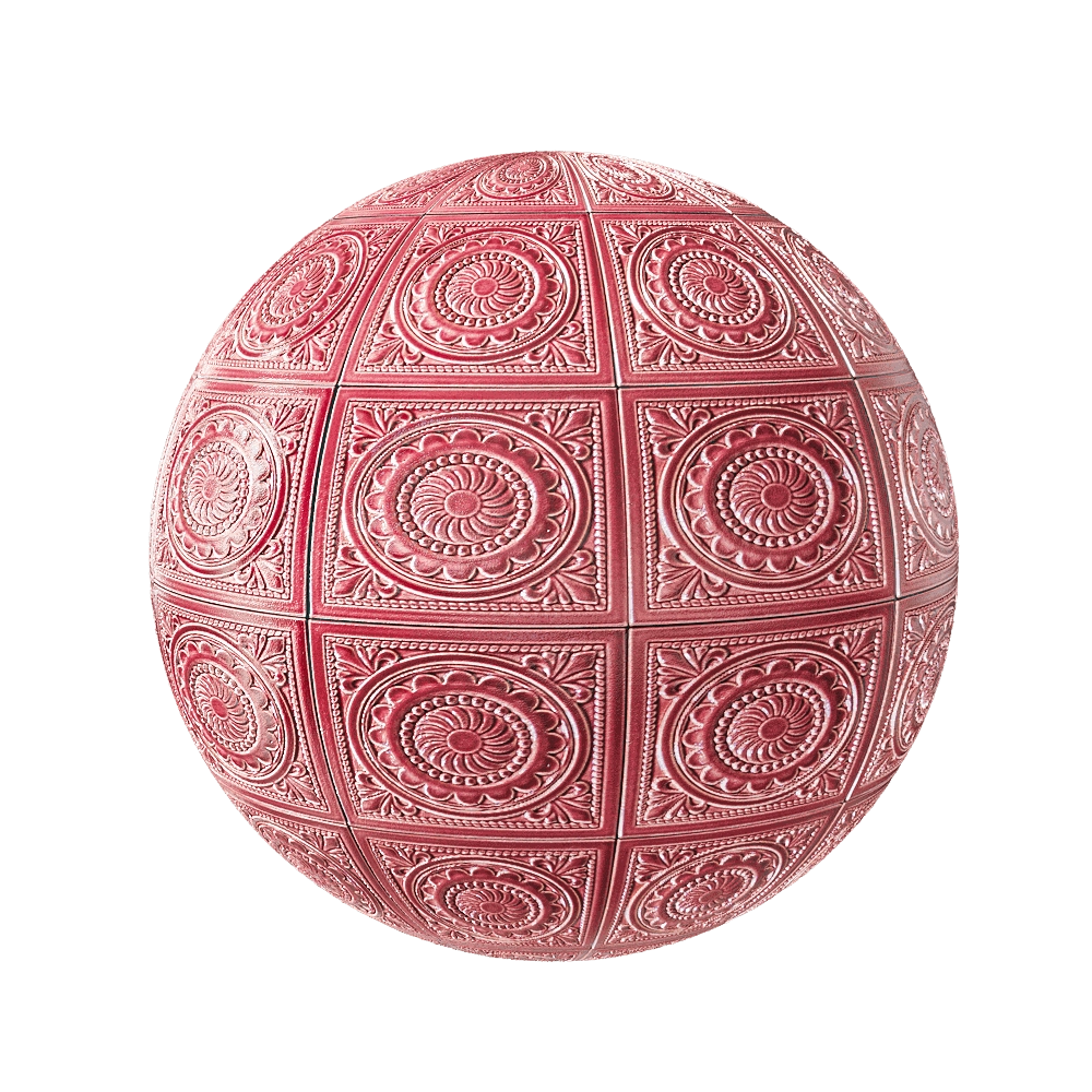 Mira ceramic - Embossed square 3D Model