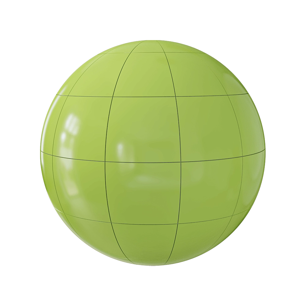 Mira ceramic - Smooth green square 3D Model