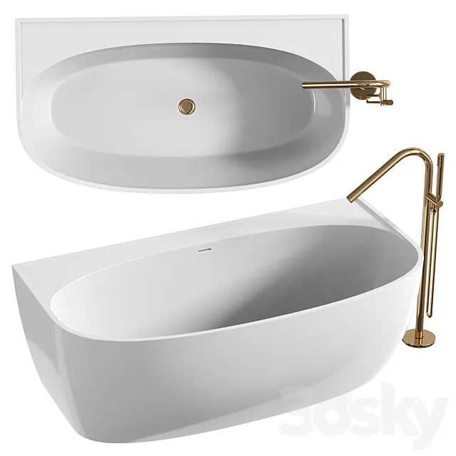 Miraggo BATHTUB ANNA 3D Model