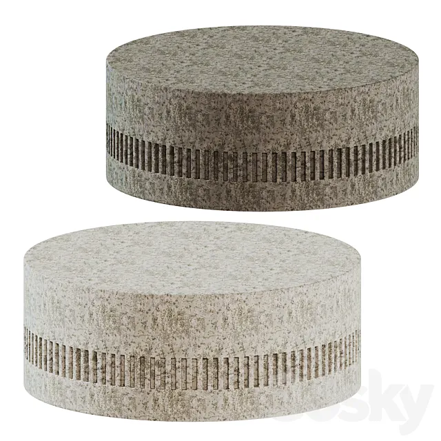 Miramar Outdoor Round Cocktail Table By High Fashion Home 3DModel