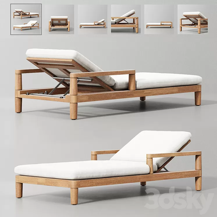 Miramar Teak Chaise