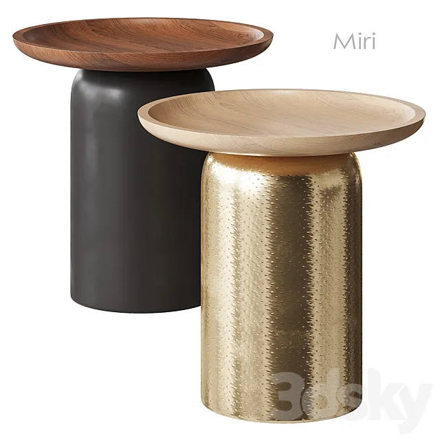 Miri Side Table West Elm 3DModel