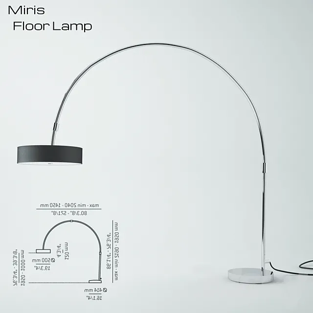 Miris Floor Lamp 3D Model