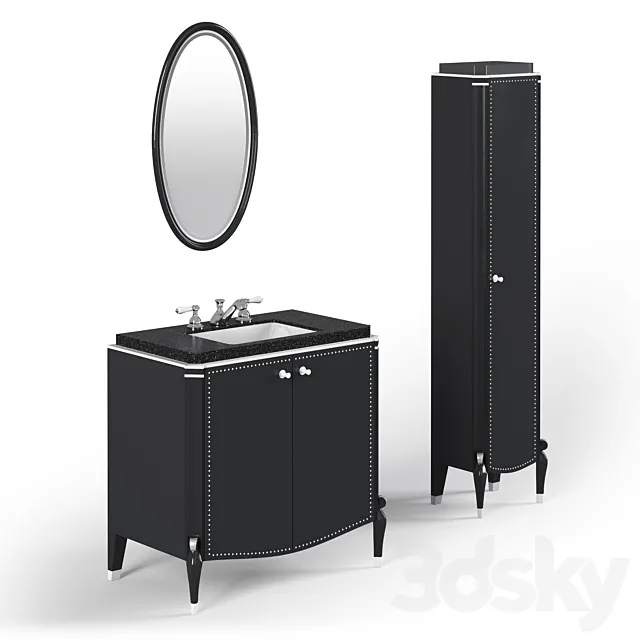 MIRO MOBILI. mirror. nightstand. wardrobe. Ruhlmann collection 3DModel