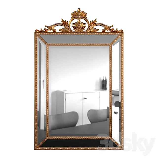 Mirror Ambren Gold 3DModel