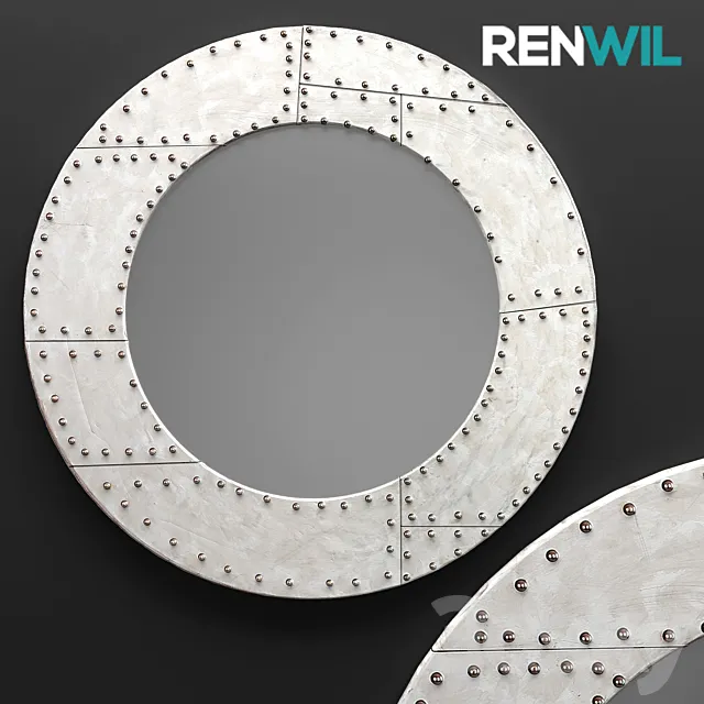 Mirror Basalla. air. aluminum. metal. decorative. round 3DModel