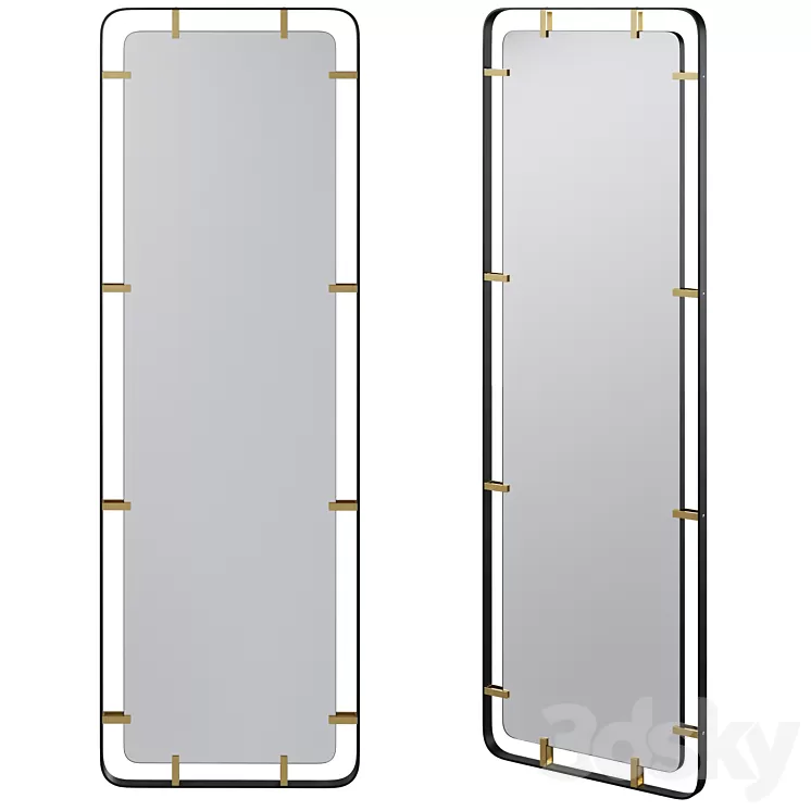 Mirror Betsy Frame Metal by Kare Design 3D Model