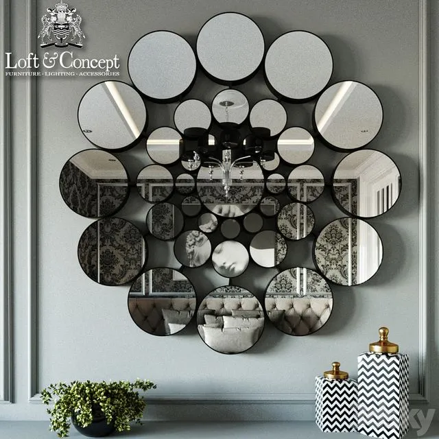 Mirror circles perfectionism 3D Model