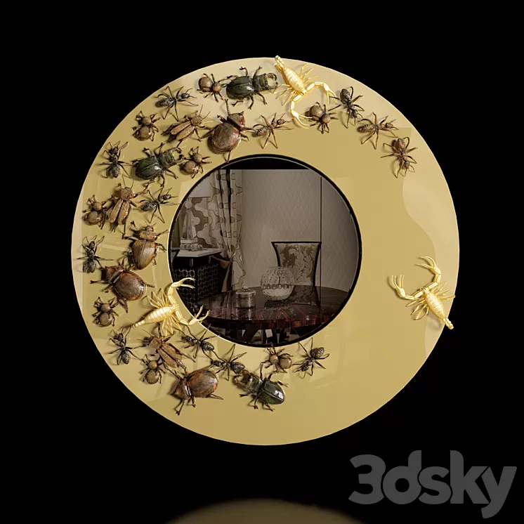 Mirror Convex Metamorphosis Boca do Lobo 3D Model