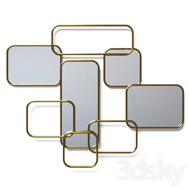 Mirror Dedale LaRedoute 3D Model