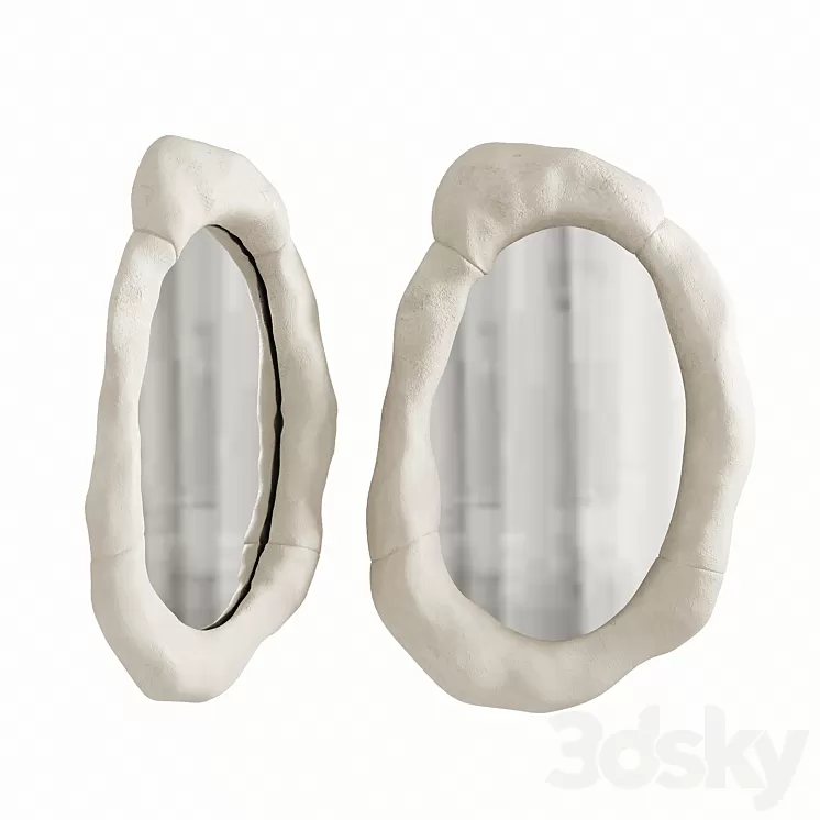 Mirror in a ceramic frame. O.Garicova 3D Model
