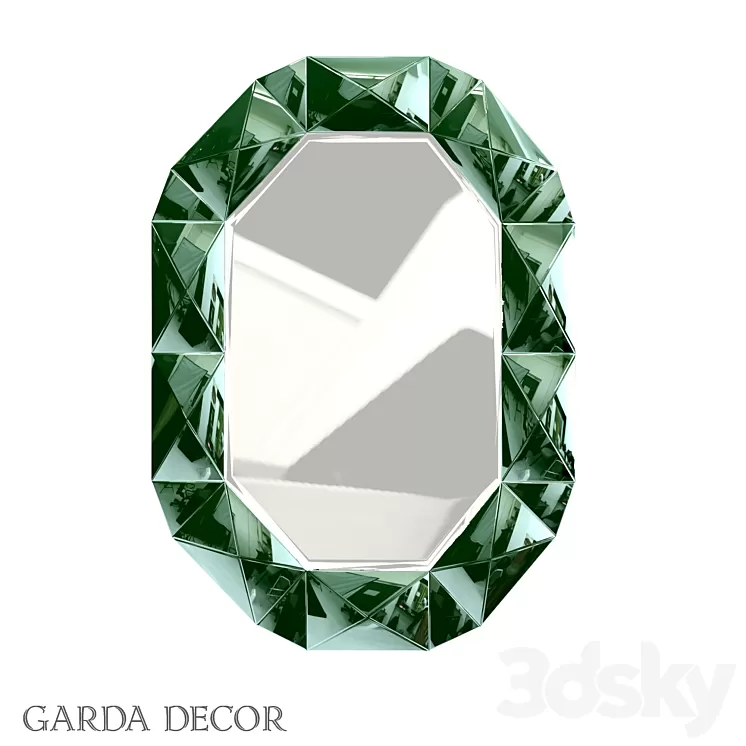 Mirror in Green Mirror KFG079 Garda Decor 3D Model