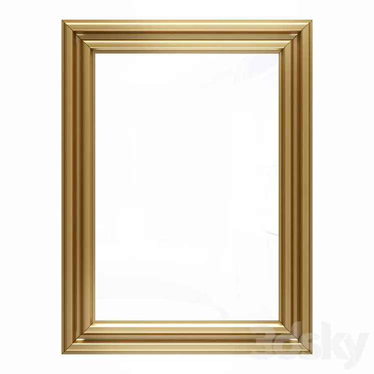 Mirror in metal frame GZ-M1103 3D Model Free