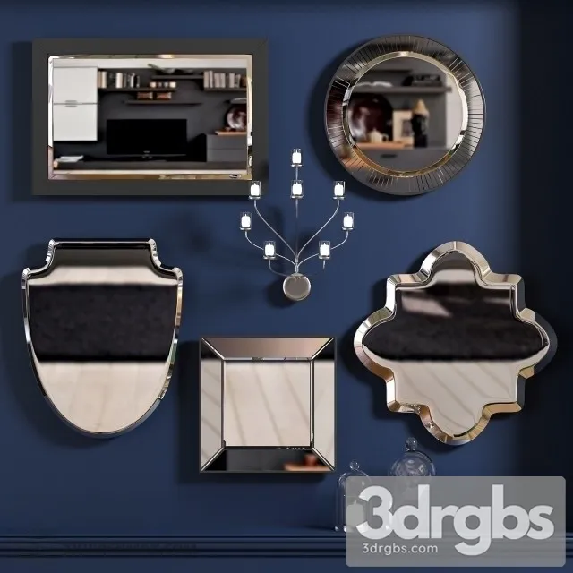 Mirror Luxury Set 3D Model Download