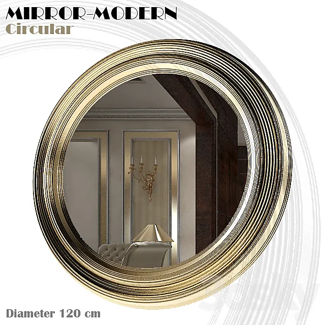 Mirror-Modern-Circular 3D Model