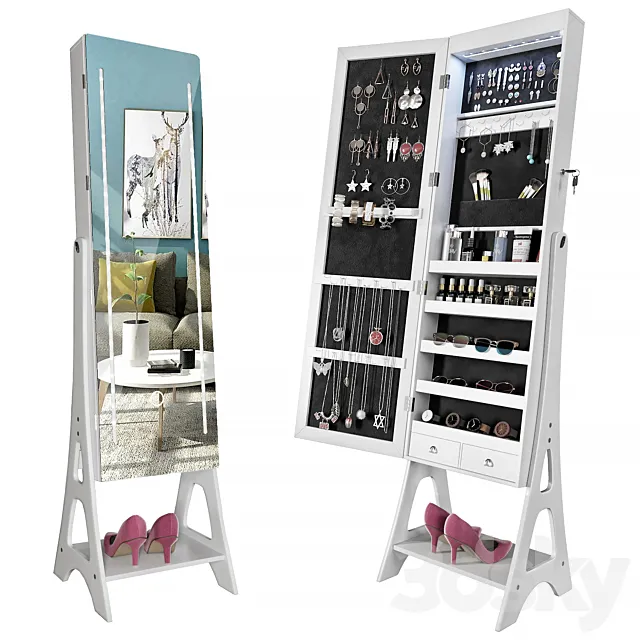 Mirror Organizer Cabinet 2 3D Model