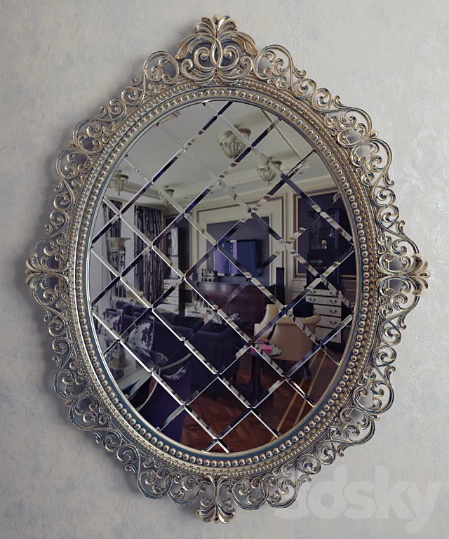 Mirror Oval 3D Model