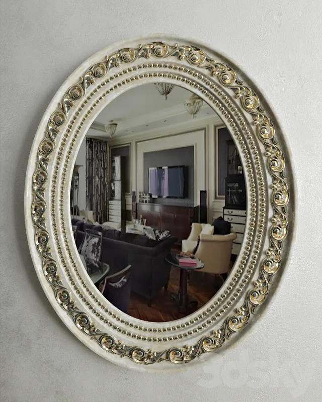 Mirror Oval classic 3D Model