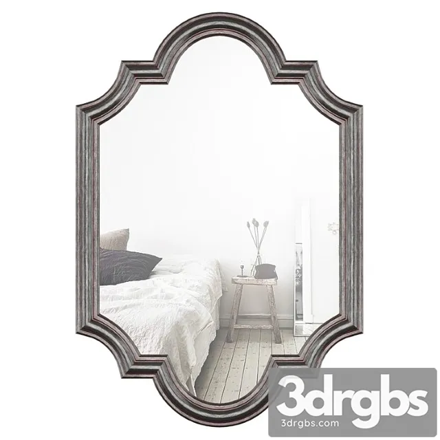 Mirror oxford figured black 3D Model Free