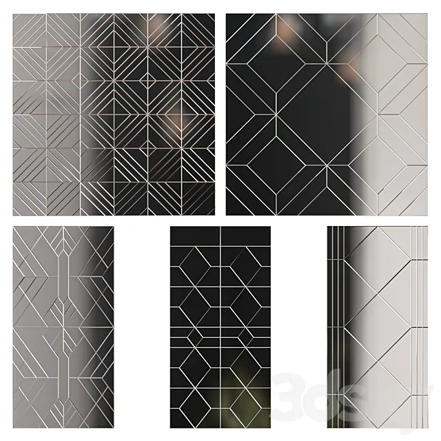 Mirror panel Miralls 3 3D Model