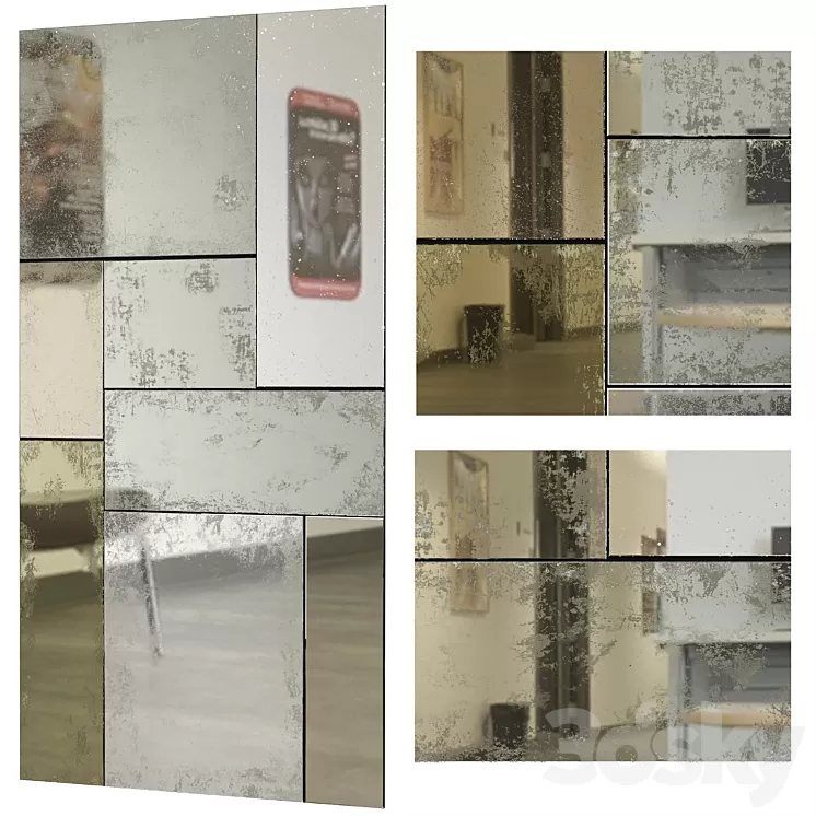 Mirror Random Mirror by Julian Chichester SKU 2282.AGE.000 3D Model