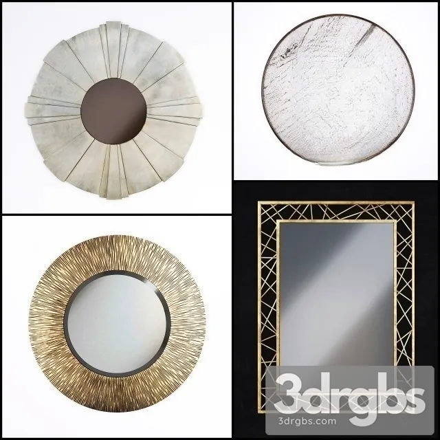 Mirror Set 02 3D Model Download
