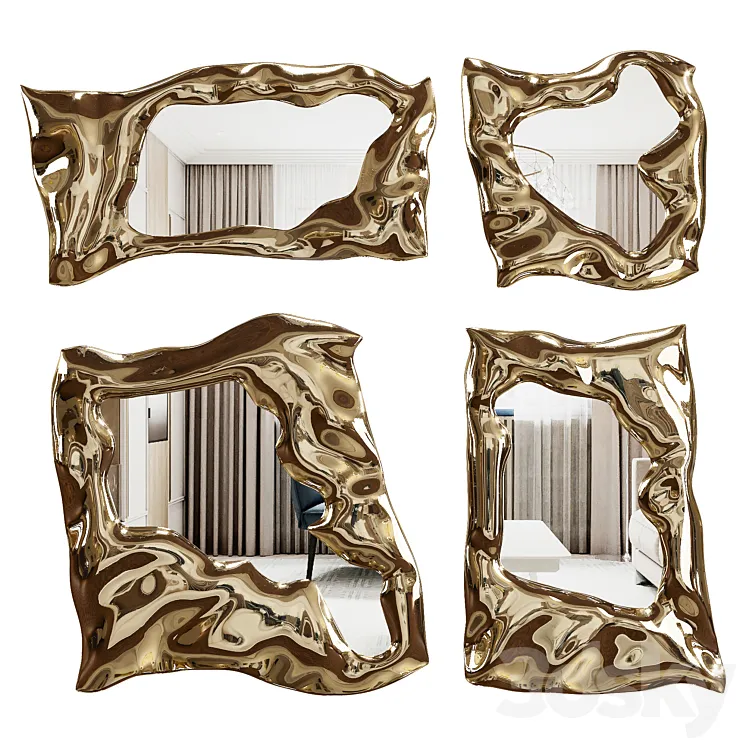 Mirror set 1 3D Model Free