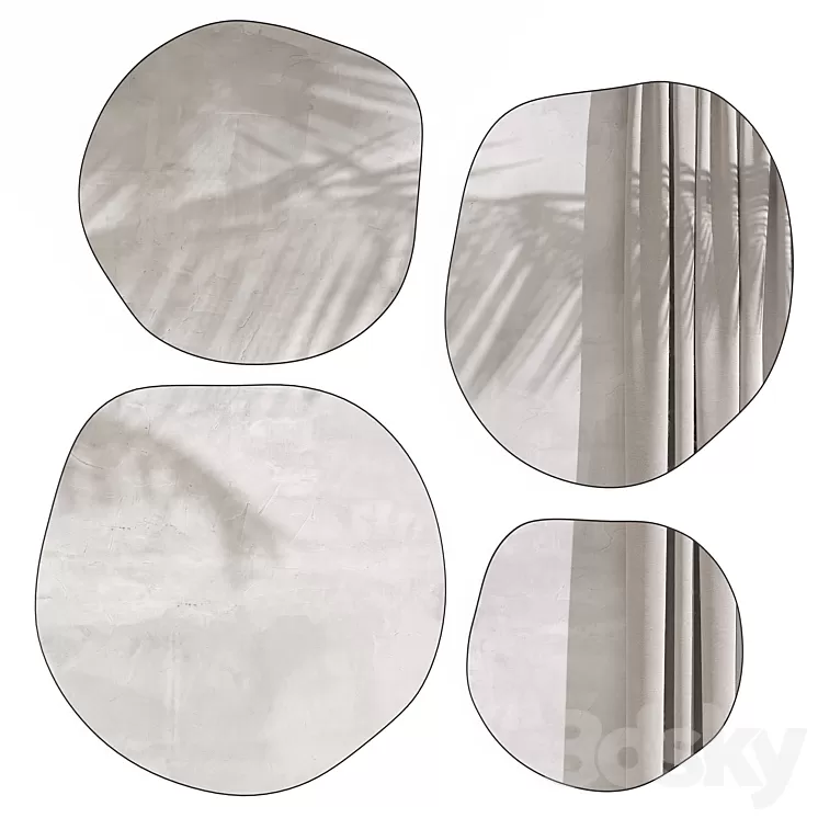 Mirror set Ornica La Redoute 3D Model Free