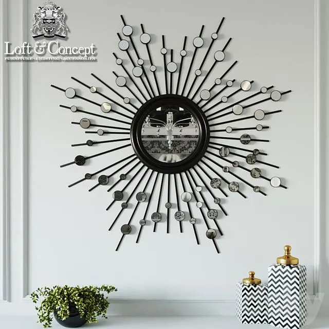 Mirror-sun silver sun 3D Model