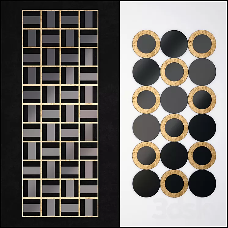 Mirror wall 19 3D Model