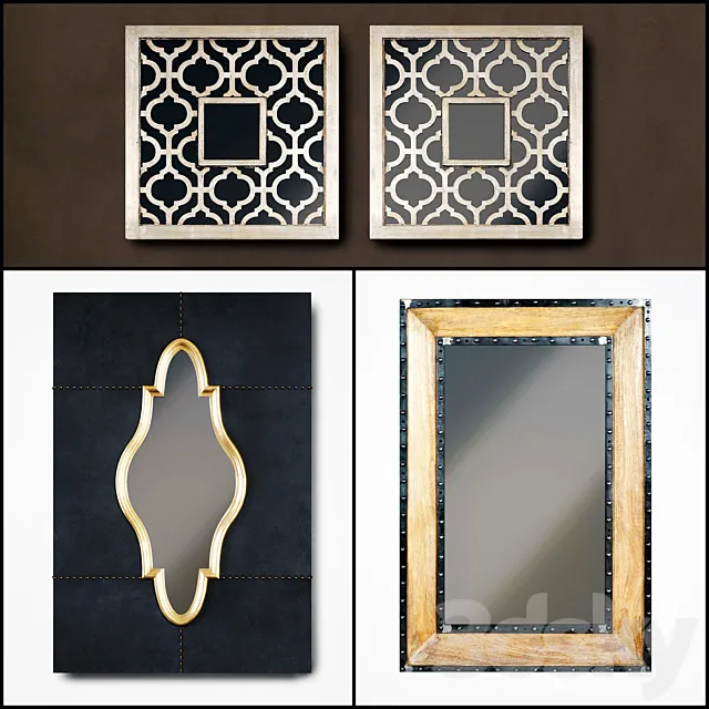 Mirror wall 30 3D Model