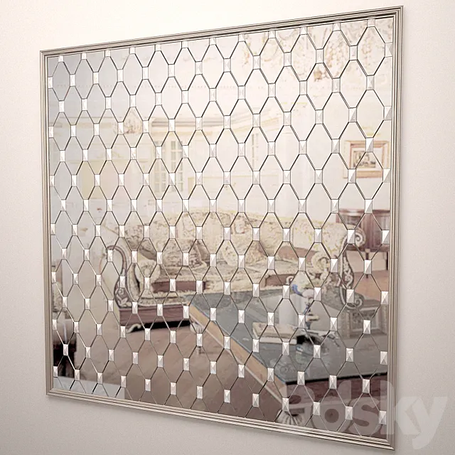 Mirror wall panel 3D Model