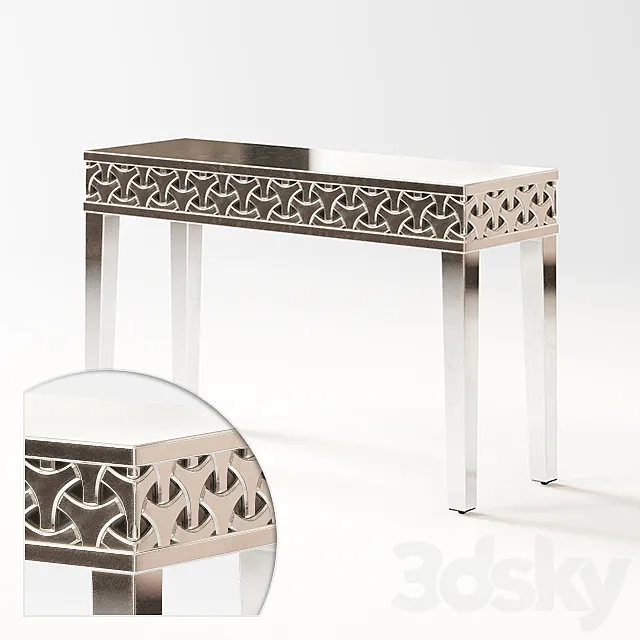 Mirrored console table. 3DModel