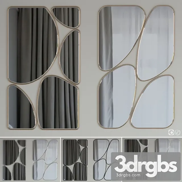 Mirrors Quadrant Set 02 3D Model Free