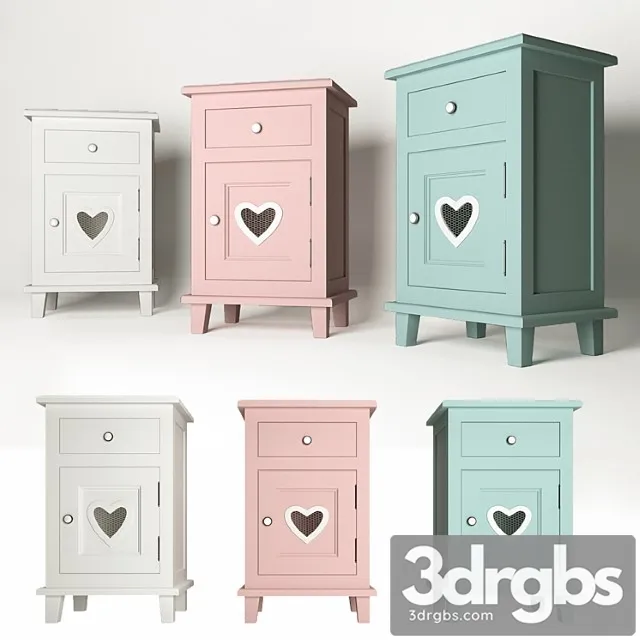 Miscellaneous Bedside nightstand from the adelina series 3D Model Free