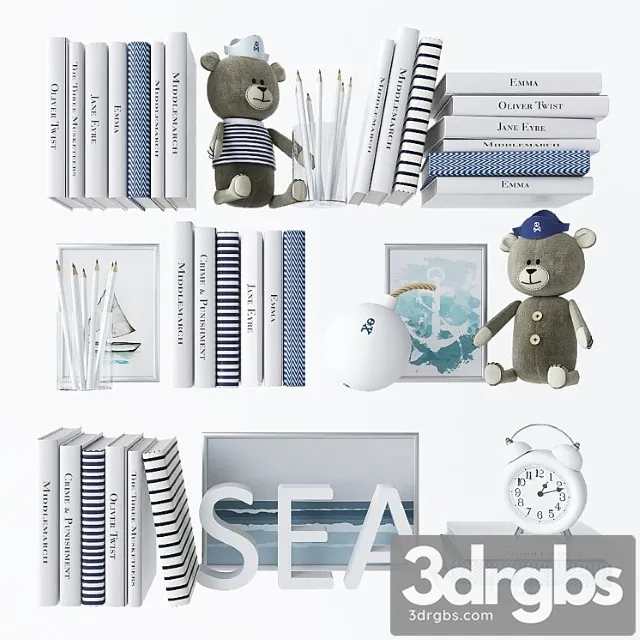 Miscellaneous Decorative set in the nursery 5 3D Model Download