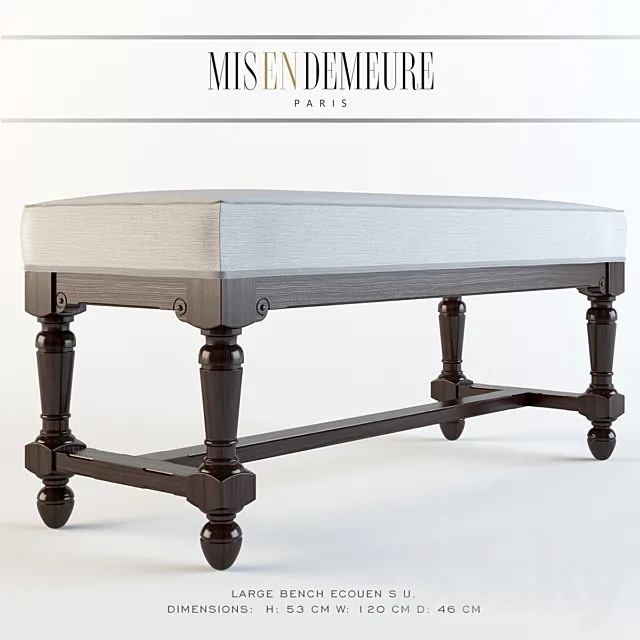 MisEnDemeure_Large bench Ecouen SU 3DModel