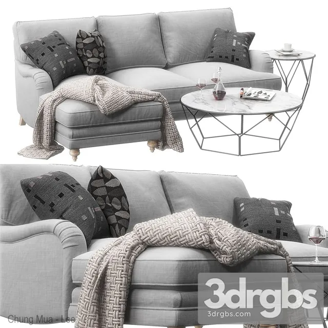 Miss Daisy Lounge Sofa 01 3D Model Free