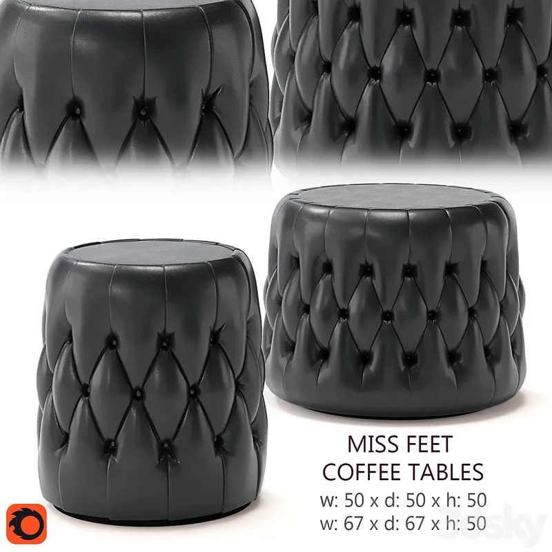 Miss Feet coffee tables 3D Model